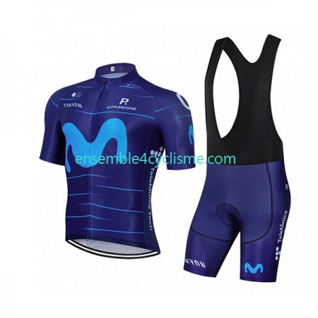 Tenue Maillot + Cuissard à Bretelles 2022 Movistar Team N002